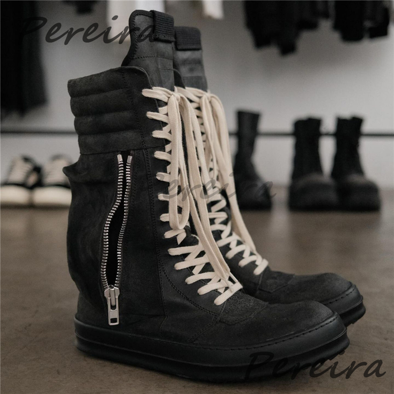 Crossfit Male - Sepatu Sneakers Tinggi Model Flat Bahan