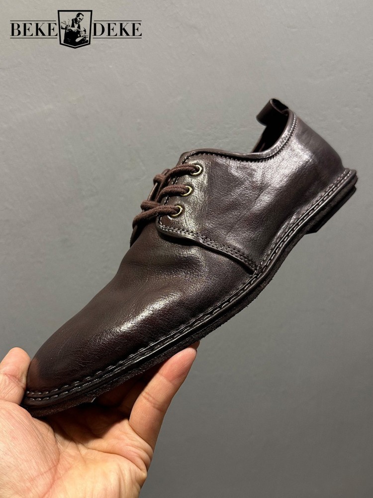 Sepatu Kulit Asli Pria Vintage - Crossfit Male ulasan dan harga