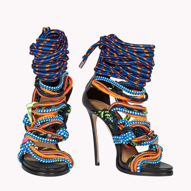 Sandal Simpul Tali Warna-warni - Crossfit Lady ulasan dan harga
