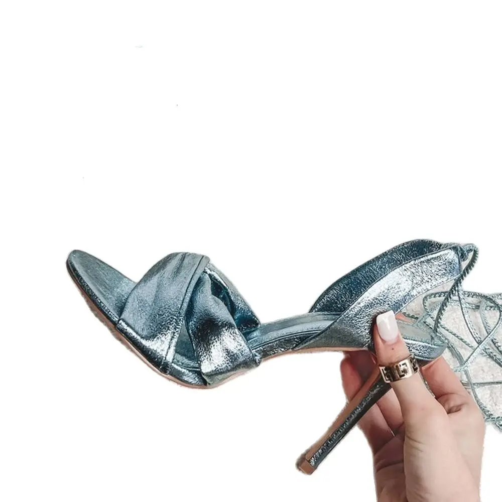 Sandal hak tinggi bungkus biru - Crossfit Lady ulasan dan harga