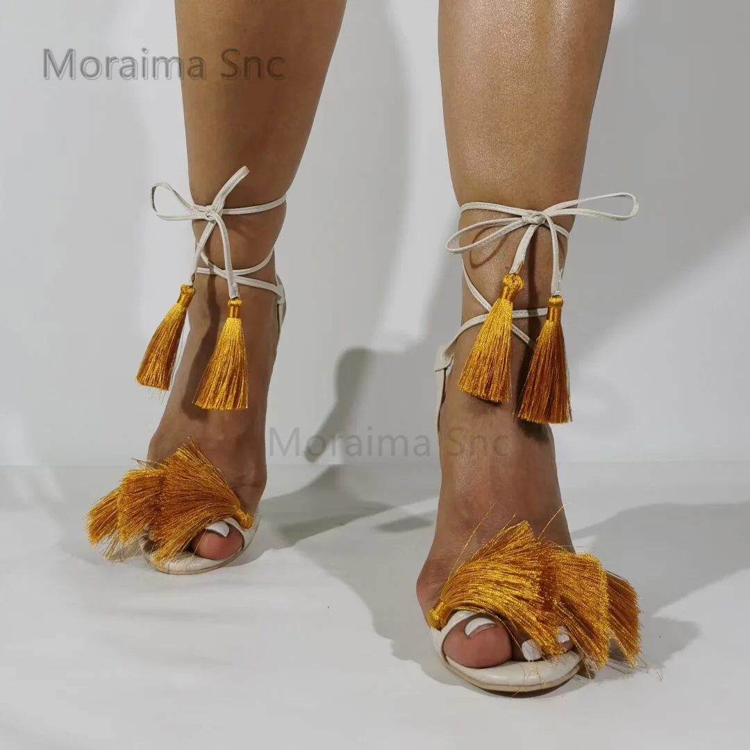 Sandal Hak Tinggi Tassel untuk - Crossfit Lady ulasan dan harga