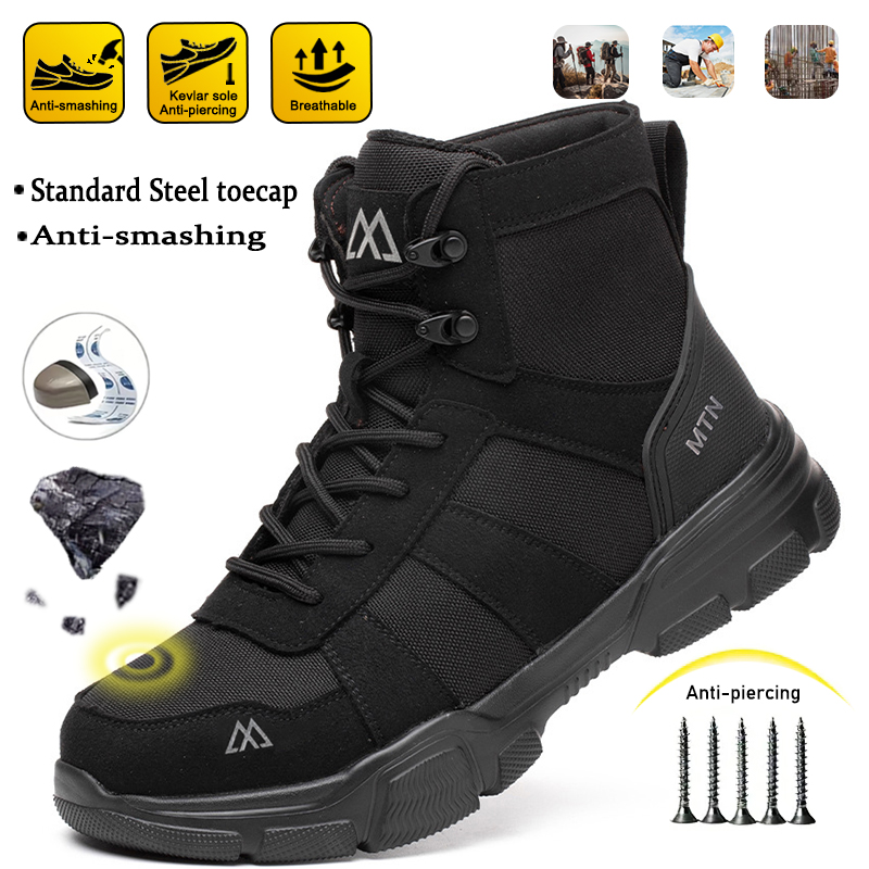 Sepatu Bot Tambang Anti Bentur - Crossfit Male ulasan dan harga